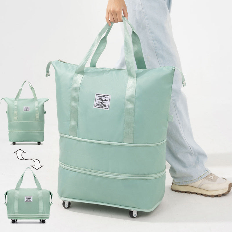 New Universal Wheel Travel Bag With Double-layer Dry And Wet Separation Fitness Yoga Shoulser Bags Sports Fitness Large Capac