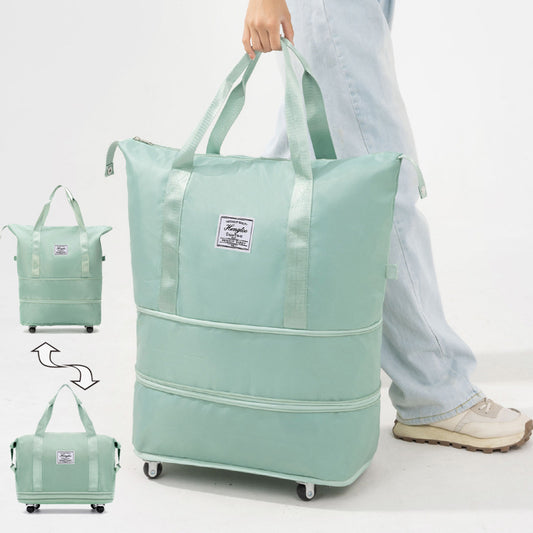 New Universal Wheel Travel Bag With Double-layer Dry And Wet Separation Fitness Yoga Shoulser Bags Sports Fitness Large Capac