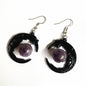 Gothic Face Black Crescent Amethyst Pendant Necklace Earrings 2ded9b53 2a43 4222 8816 b9747251082b