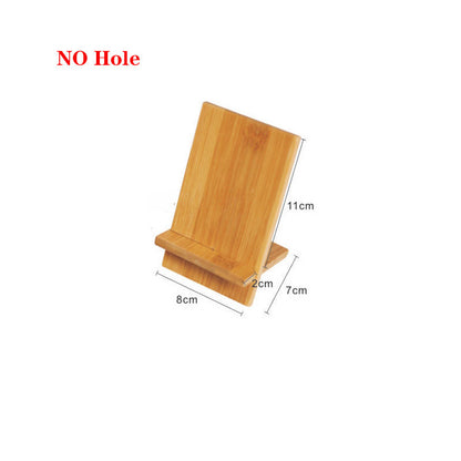 Desktop Bamboo Phone Holder Charging - 图片 3