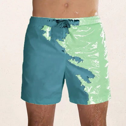 Magical Change Color Beach Shorts Summer Men Swimming Trunks Swimwear Swimsuit Quick Dry bathing shorts Beach Pant