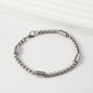 Men's Square Pearl Tube Chain Stainless Steel Bracelet 2e14fdf8 9f59 4a19 b040 8e131252192b