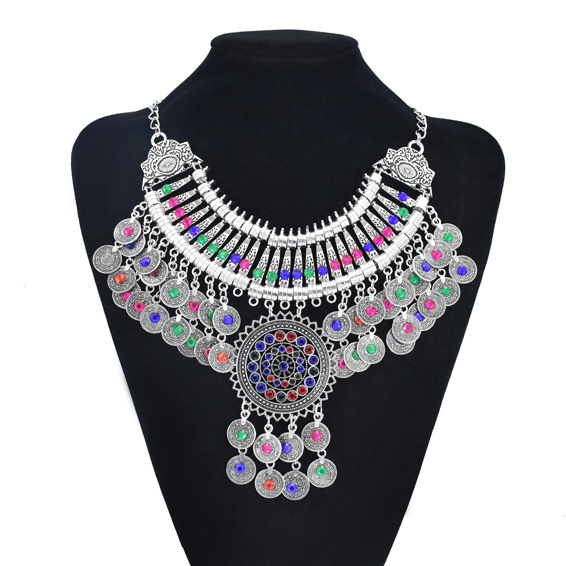 Boho Vintage Necklace Earrings Tiara Set 2e17f946 4b43 4b25 a5cf 4f326d206496