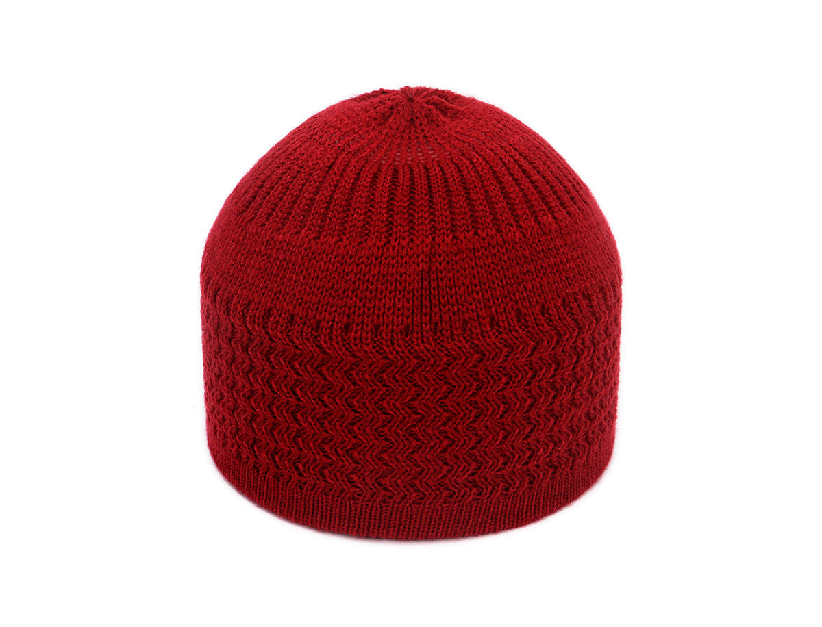 Autumn And Winter Hedging Knitted Wave Jacquard Neutral Dome Warm Woolen Toe Cap 2e1caf4d 14ef 4e6b 95d4 f0251759ff21 b47844a