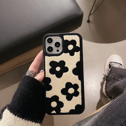 Plush Flowers Are Suitable For Ladies Autumn And Winter Mobile Phone Cases 2e24020a 332a 4500 ab24 644310d3e9ae