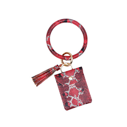 Leather Coin Purse Bracelet Keychain Ornaments PU Tassel Leather Card Bag DIY Wrist 2e24943a 5333 44b7 9aa1 7dd33a32446f