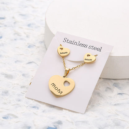Butterfly Studs Necklace Suit Stainless Steel Geometry 2e2a019c 4a9f 4b13 8381 ac2c97ed751c