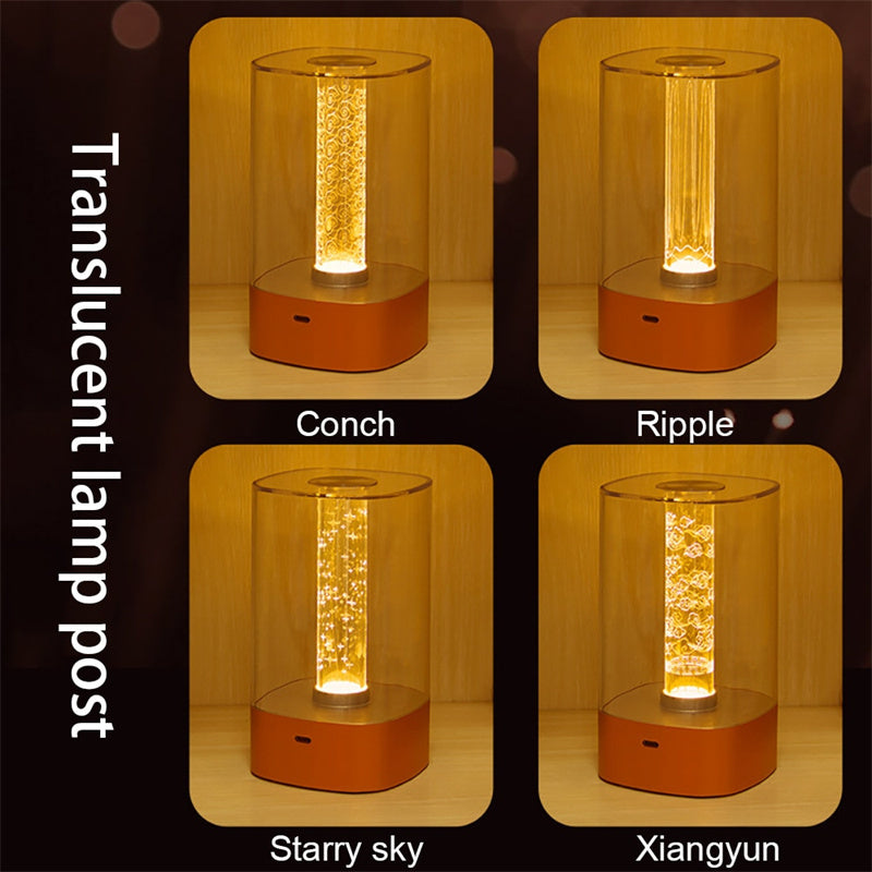 New LED Touch Atmosphere Light USB Charging Eye Protection Bedside Bedroom Lamp Bar Restaurant Garden Decoration Night Light 