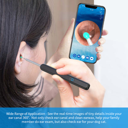 NE3 Ear Cleaner Otoscope Ear Wax Removal Tool With Camera LED Light Wireless Ear Endoscope Ear Cleaning Kit For I-phone 2e73a