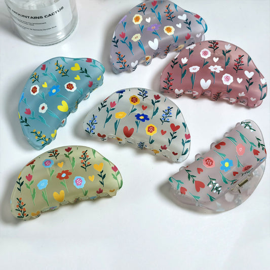 Frosted Hair Clip Flower Fashion 2e806143 24f9 438f b678 b914b93f0170