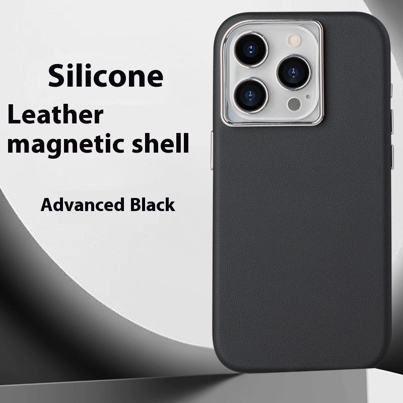 Silicone All-inclusive Leather Phone Case Magnetic Suction - 图片 6