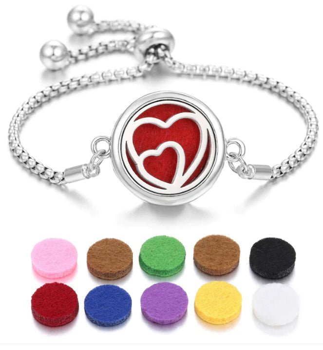 2024 New Kaleidoscope Aromatherapy Bracelet Perfume Essential Oil Diffuser Locket Bracelet Charms Women Aroma Diffuser Jewelry - HD Wireless Product #34