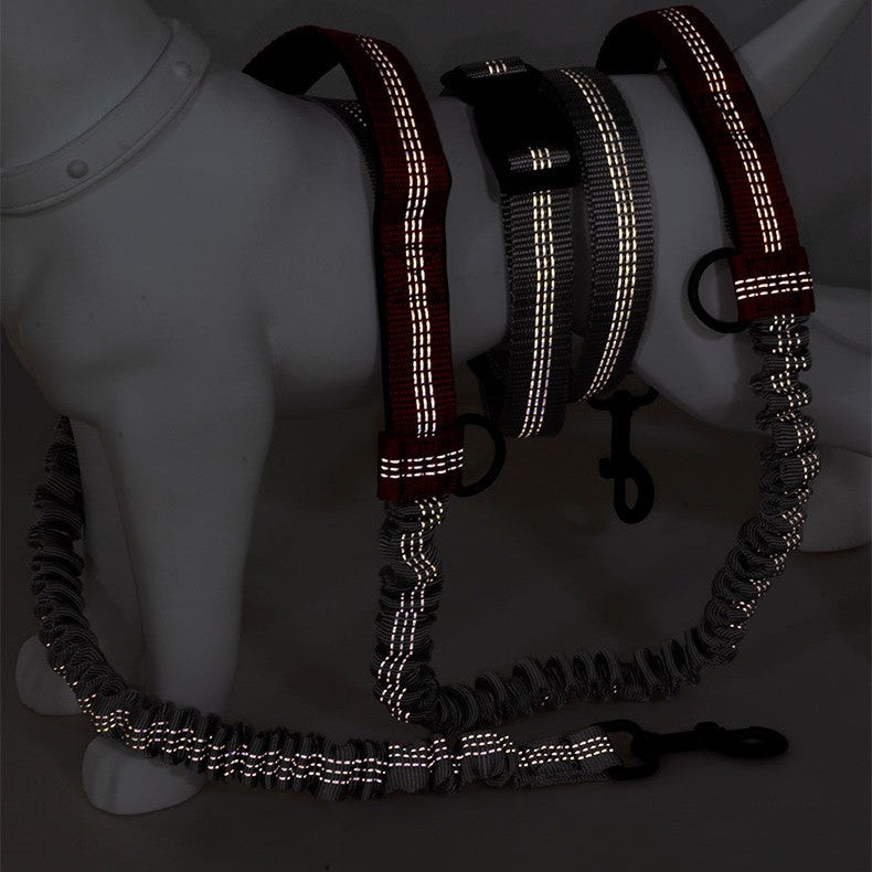 Multifunctional Running Reflective Double Telescopic Dog Leash Dog Chain Lead Rope 2ece7575 e206 459e b3af 96863738b2d2