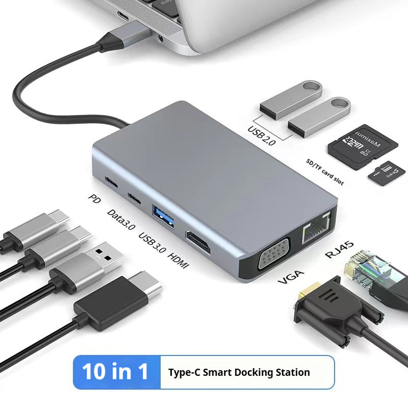 Type-c 7-in-1 Expansion Dock HDMI Projection Screen Usb Hub30 Multi-function Cable Seperater - 图片 13