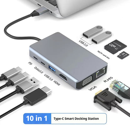 Type-c 7-in-1 Expansion Dock HDMI Projection Screen Usb Hub30 Multi-function Cable Seperater - 图片 13