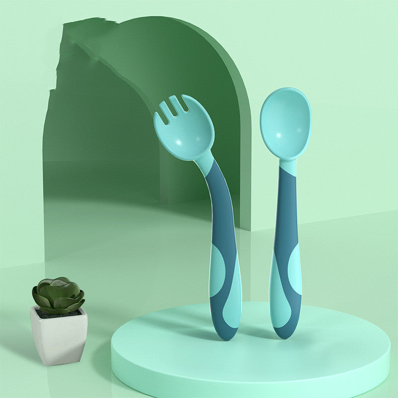 Baby Training Fork Spoon Twist Spoon Children's Tableware Set 2f005a07 1f79 47e3 bc21 1e6d961362d0
