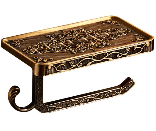Antique Carved Alumimum Toilet Tissue Holder Punch-free 2f0e8dab 22d5 4b91 8ffd 07d787e9c63b