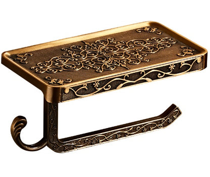 Antique Carved Alumimum Toilet Tissue Holder Punch-free 2f0e8dab 22d5 4b91 8ffd 07d787e9c63b