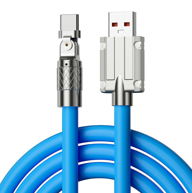 Mobile Game Rotating Elbow Data Super Fast Charge Charging Cable - 图片 16