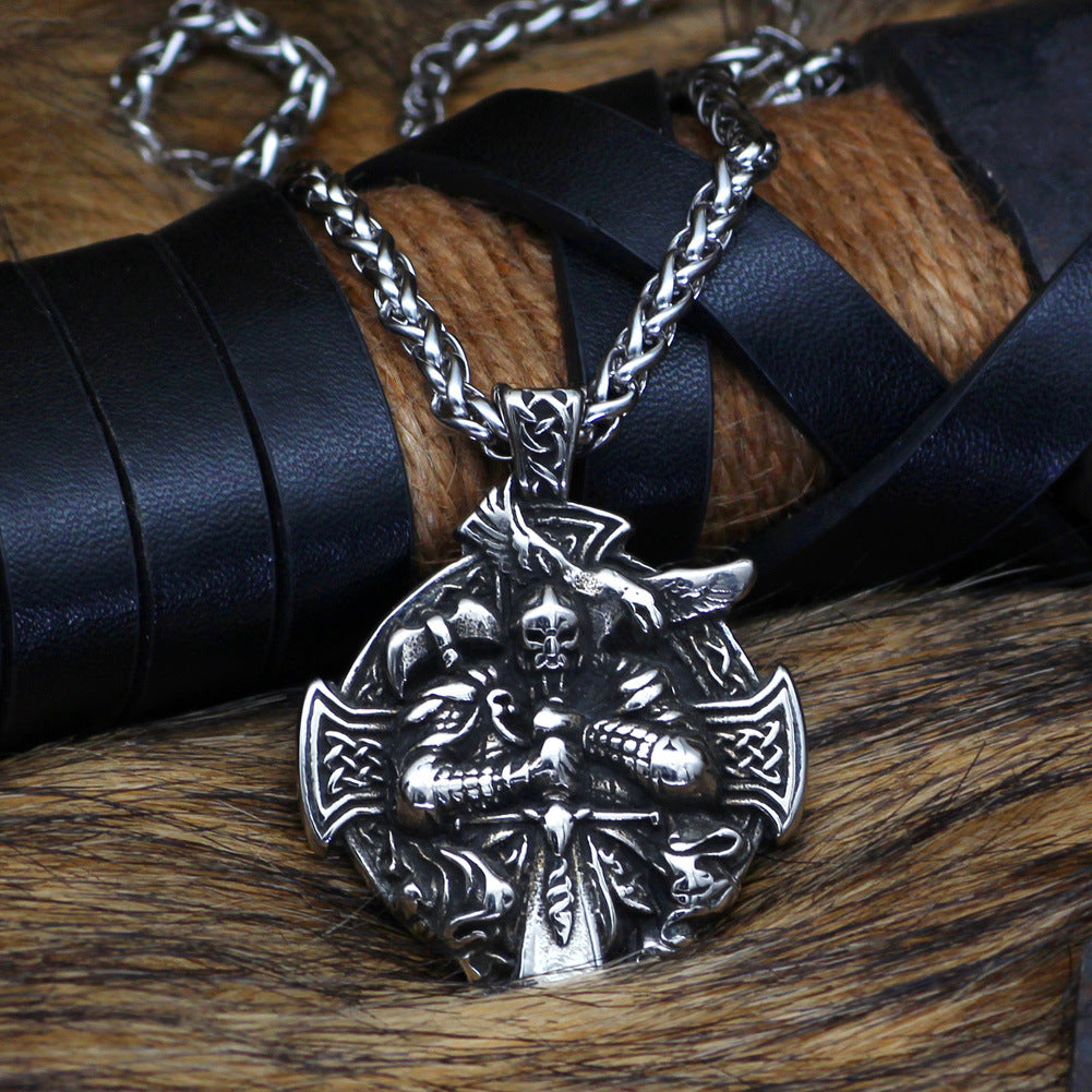 Viking Warrior Aoding Mount Crow Hammer Necklace 2f2b7529 4b9a 4cdb a3b9 86e189ac936c