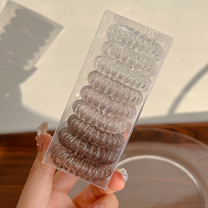 Telephone Wire Hair Ties Hair Rope Hair-binding High Elasticity Not Tight Hair 2f30fae2 a2a1 4609 af13 cde30d405152