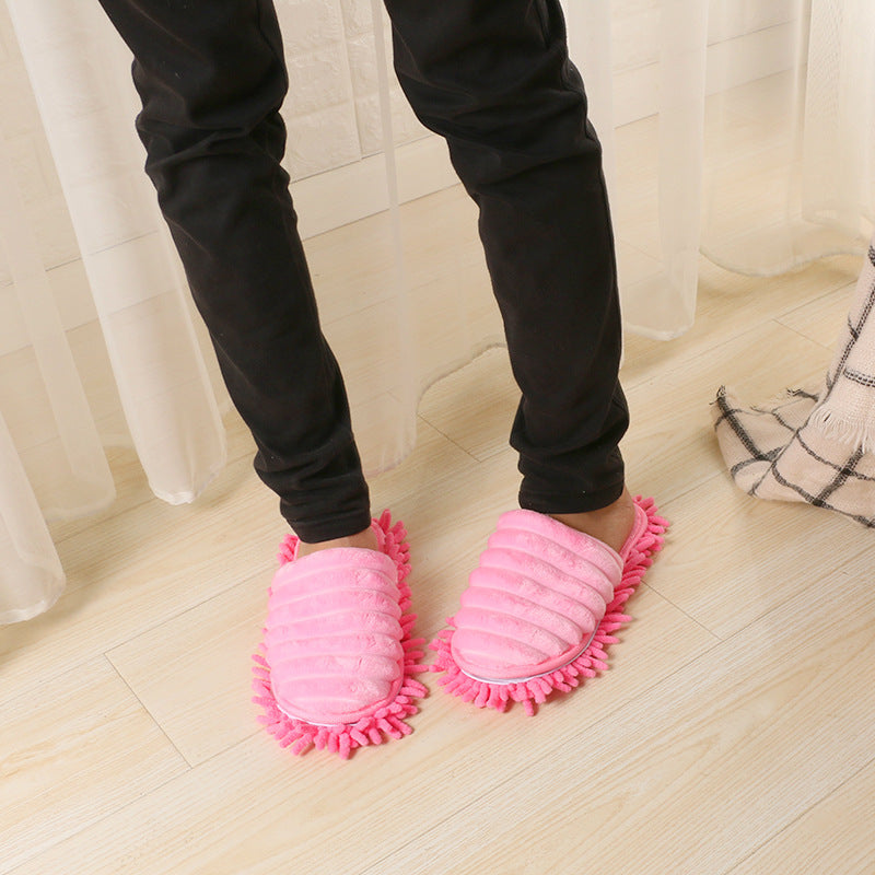 New Fluffy Striped Lazy Floor-scrubbing Slippers 2f311ebb ded2 402d 997e 7d5af49e02a8