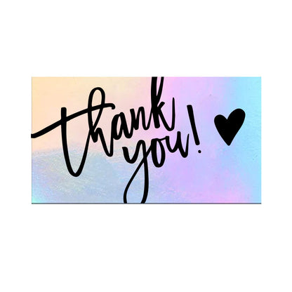 50 Laser Rainbow Thank You Cards - HD Wireless Product #9