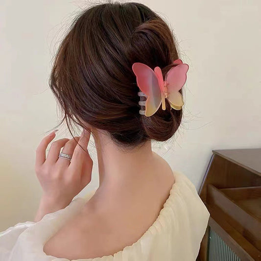 Color Frosted Gradient Butterfly Hair Clip 2f4a59d7 8a75 43f9 8e78 5906b2107864
