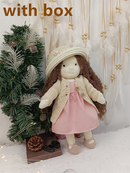 Handmade Plush Doll Golden Curly Girl Finished Product 2f4df413 aa8d 487f b455 9ba213b301f7