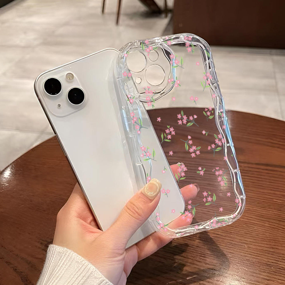 Fashion Brand Cream Pattern Transparent Case 15 Phone CaseFlowers 2f5b94e1 9588 4b3f bb8b c2370262c9a8