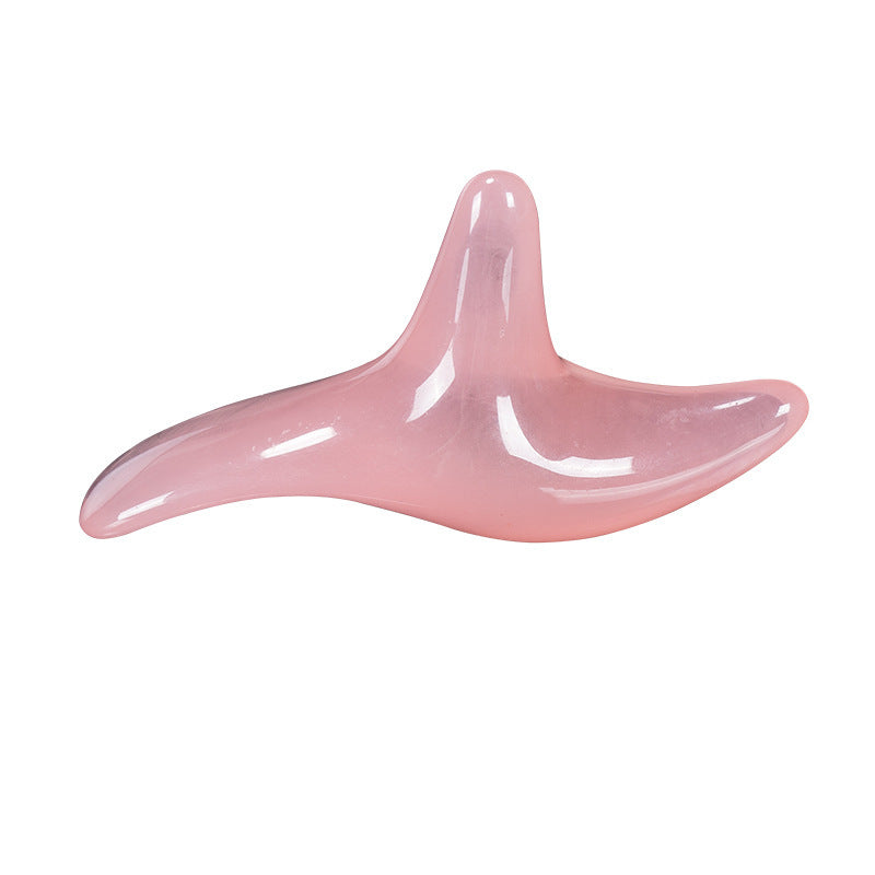 Resin Beeswax Triangle Sparrow Foot Massage Bird-shaped Acupoint Massager Triangle Manual Acupuncture Pen Amber Triple Fork 2