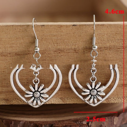Love Double Layer Hollow Earrings 2f82f227 d4ab 4b41 a12d 6f8444765529