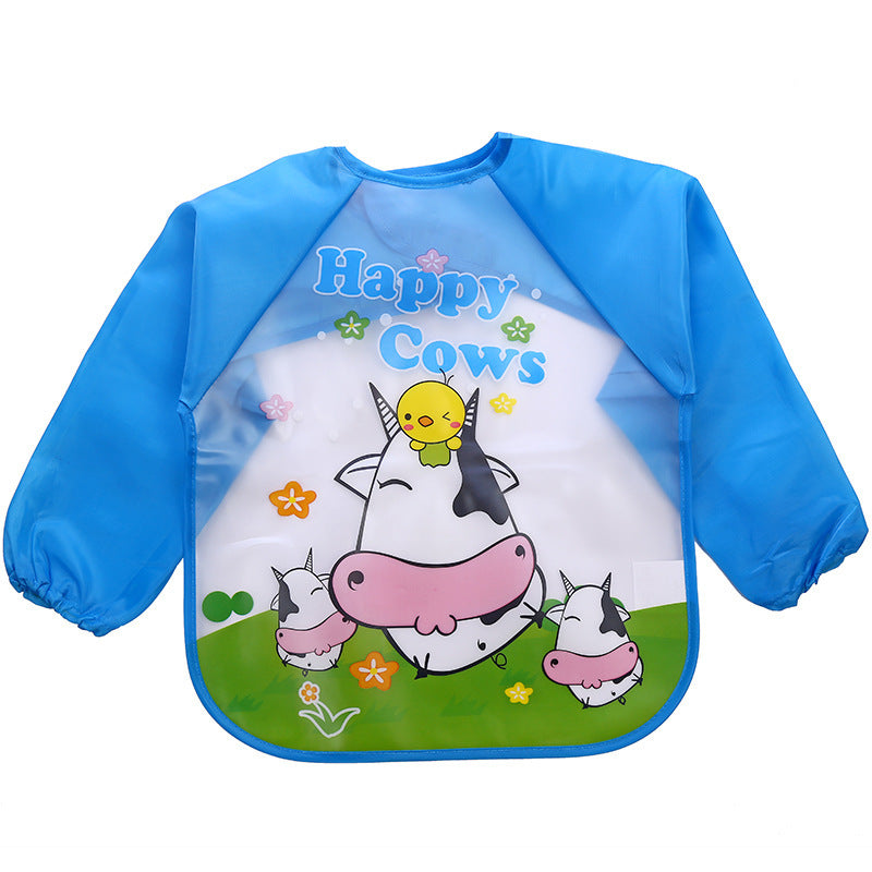 Children's Gown Long Sleeve Kids Waterproof Meal Baby Apron Painting Clothes Bib Protective Clothing 2f96da5d 5a50 4a4c baf7 