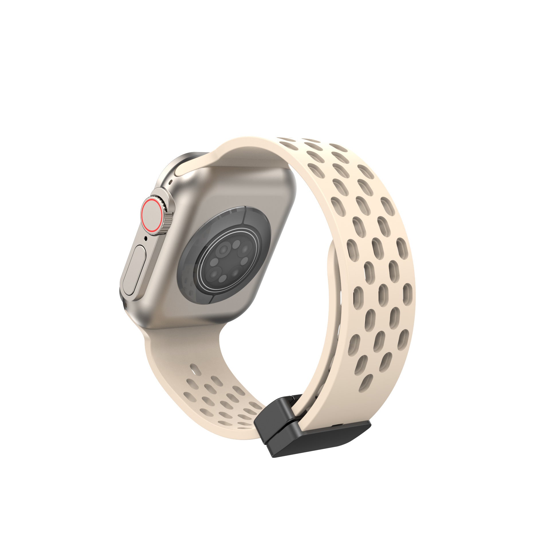 Watchs8 Universal Hole Ventilation Magnetic Suction Silicone Strap 2fab37f1 39ec 494f b274 aa824eb21df0