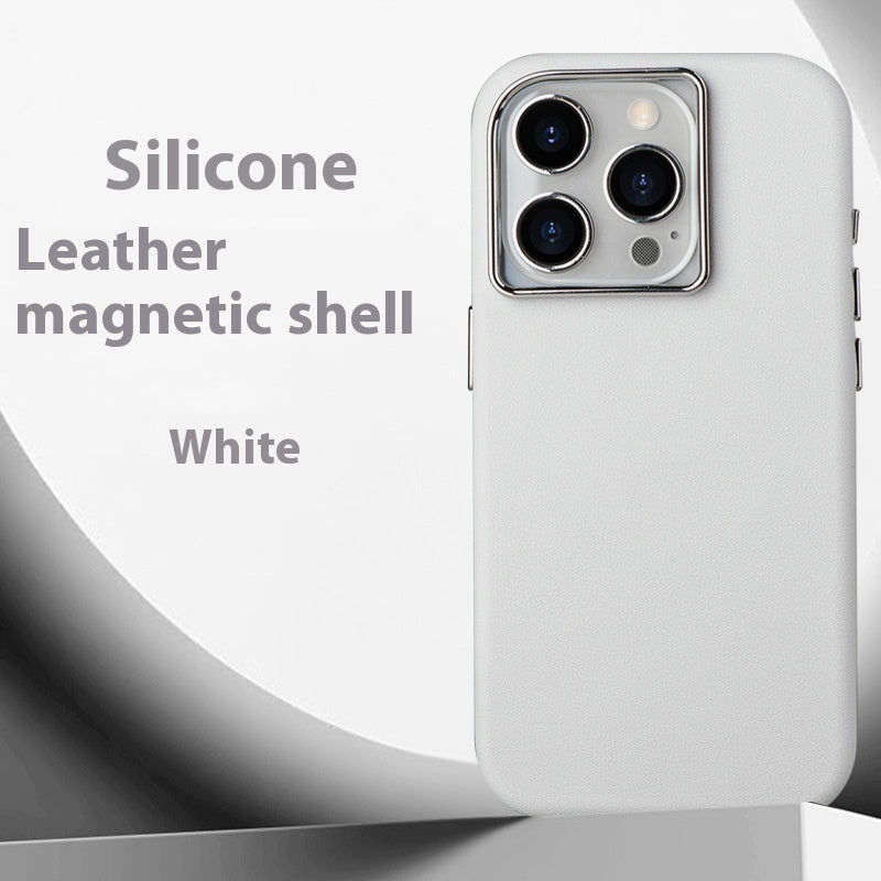 Silicone All-inclusive Leather Phone Case Magnetic Suction - 图片 11
