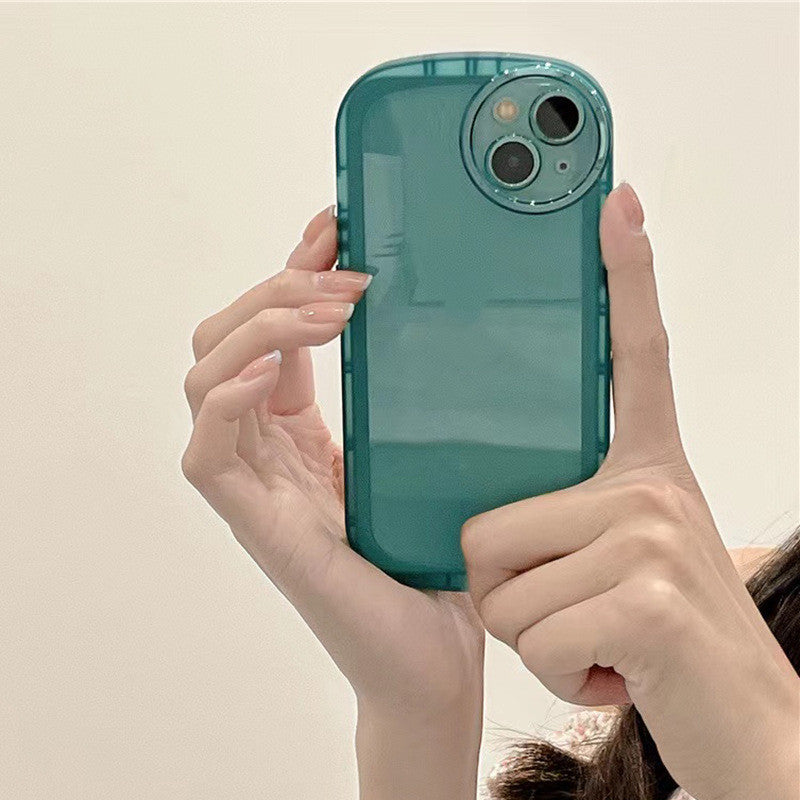 Simple Solid Color Transparent Mobile Phone Case All-inclusive Soft 2fce240f b25f 40e5 8ced 06e772ceca71
