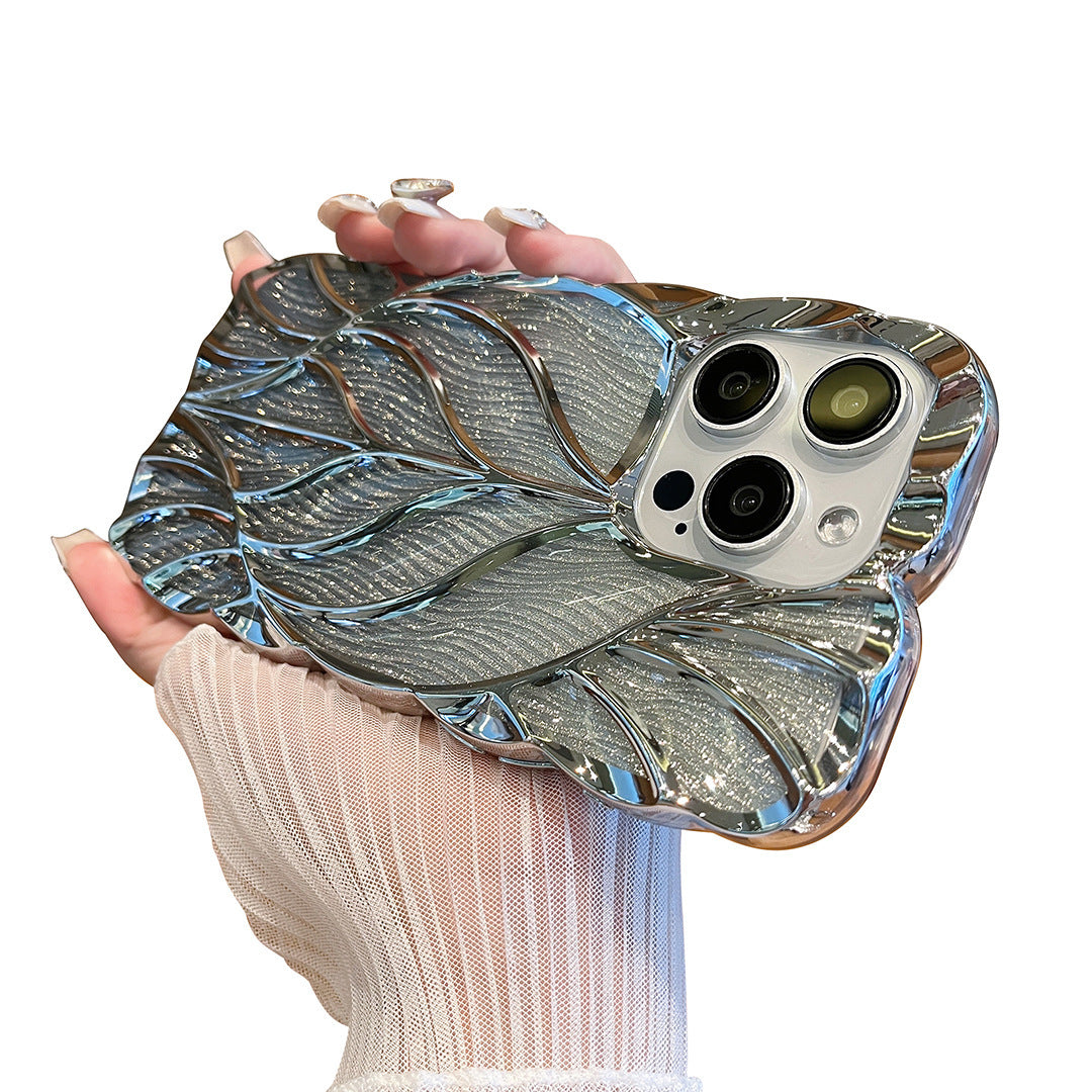 Three-dimensional Leaves Phone Case Light Luxury Electroplating 2ff3736f 5133 4ca5 b0e6 6c5cd231b1bd