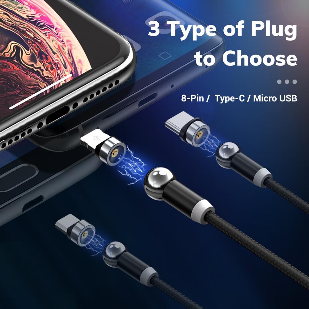 Compatible with  , 360 degree rotation of magnetic charging cable - 图片 2