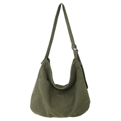 Women's Large Capacity Idle Style Artistic Simple Canvas Bag School College Students 3004e5c2 b241 4a82 8bae 38a8f32c7d15