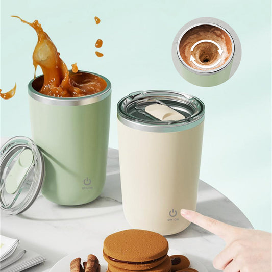 350ml Automatic Self Stirring Mug Coffee Milk Juice Mixing Cup Electric Stainless Steel Lazy Rotating Mug Magnetic Stirring Cup Kitchen Gadgets - HD Wireless Product #1