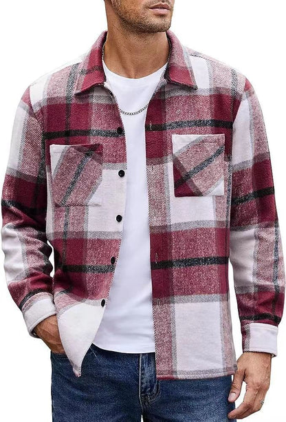 Men's High-end Thermal Plaid Padded Shirt Coat 3010225a 3487 40d1 a594 95b8d476850b 6432d17b d2c8 40b6 9027 4eefe9884af0