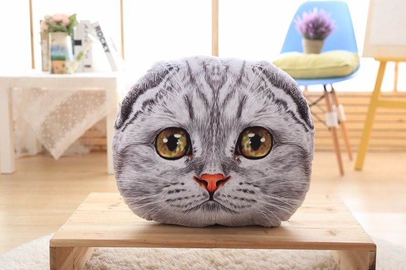 40cm&50cm Cat Pillow Car Cushion Creative Stuffed Cute Cat shape Nap pillow Cute seat cushion Plush Toys Animal Pillow - HD Wireless Product #6
