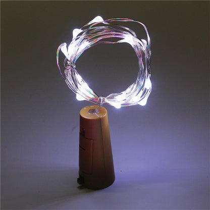 Red wine cork string 2 meters 20 colorful lights 301386559597