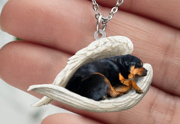 New Unique Dogs And Cats Sleeping Angel Pendant Car Key Ring 3013a775 5b4e 49bf b516 a0f243b65f52