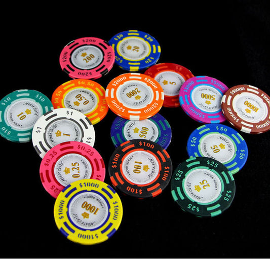 Texas Hold'em Dual Color USD 14g Clay Chips 3023009083501