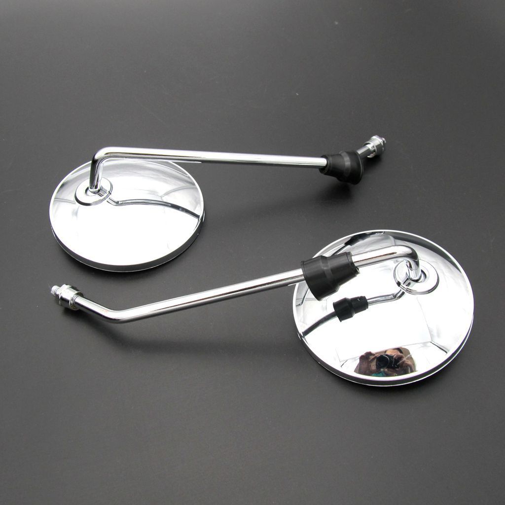 Motorcycle round mirror full metal reflector 30235865128