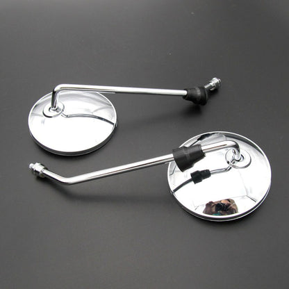 Motorcycle round mirror full metal reflector 30235865128