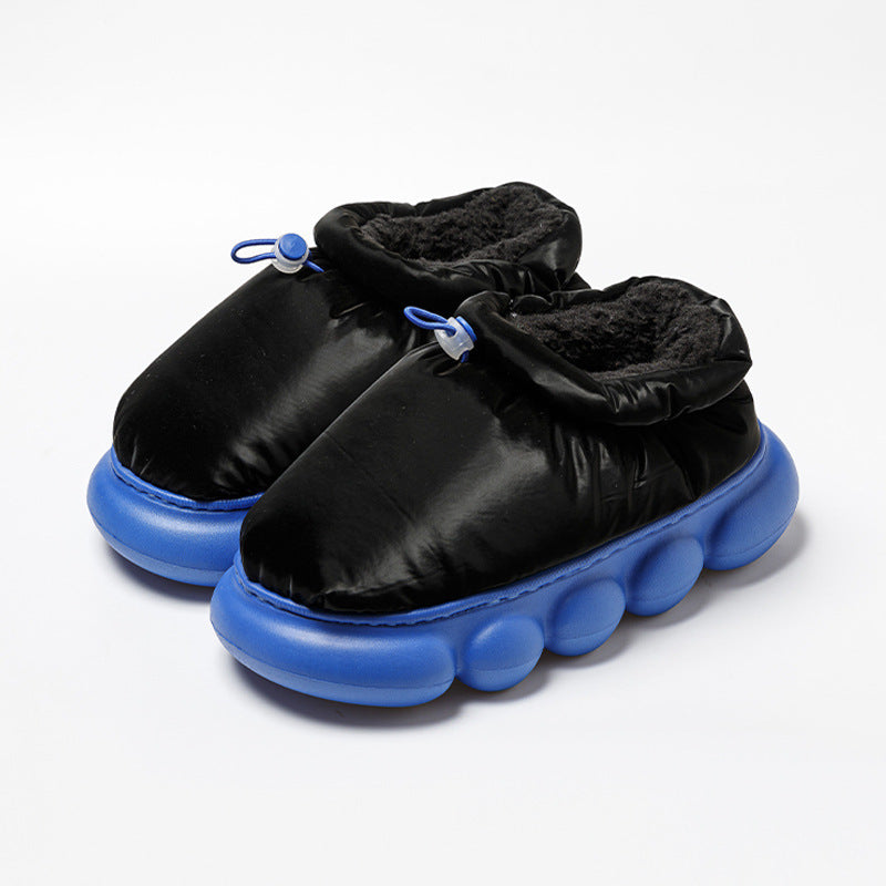 Fleece-lined Couple Household Outer Wear Thick Bottom Non-slip Waterproof Cotton Shoes 3027c94e 0c4b 4b38 ad67 0852bd76cfda 1