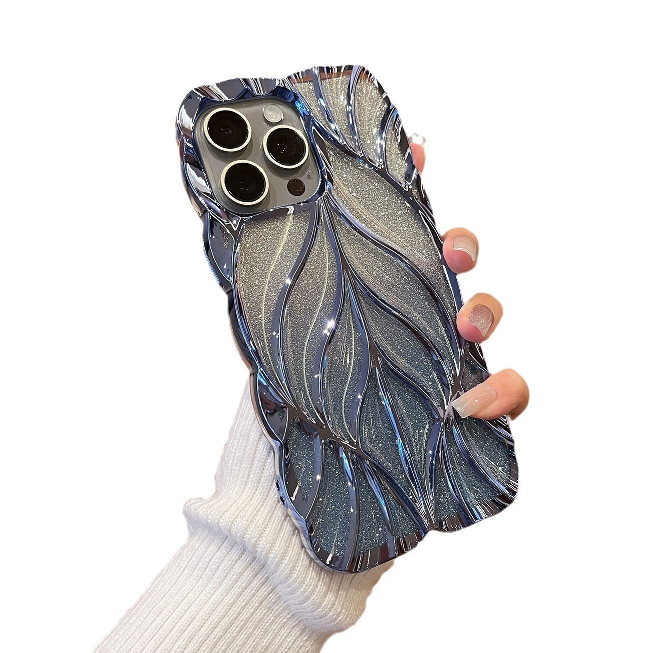 Three-dimensional Leaves Phone Case Light Luxury Electroplating 30310bc5 1e50 4dfe b096 3601e9ca1f4a