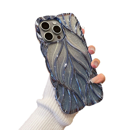 Three-dimensional Leaves Phone Case Light Luxury Electroplating 30310bc5 1e50 4dfe b096 3601e9ca1f4a
